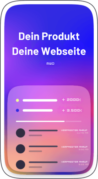 Dein Produkt Deine Webseite mucwebdesign